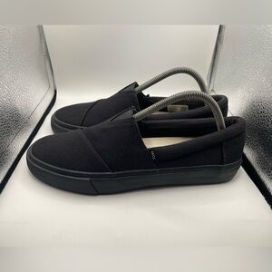 Toms Alpargata women’s Black Slip-On Canvas Shoes size 9